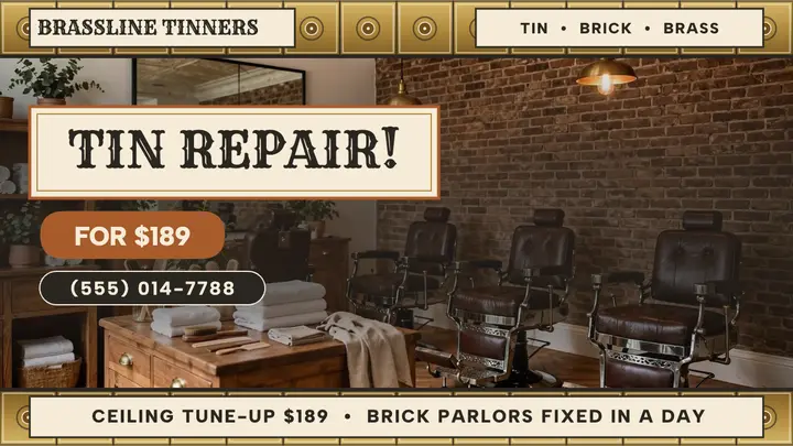 Brassline tin ceiling repair thumbnail template