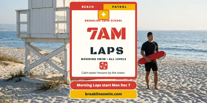 Breakline morning laps swim post template
