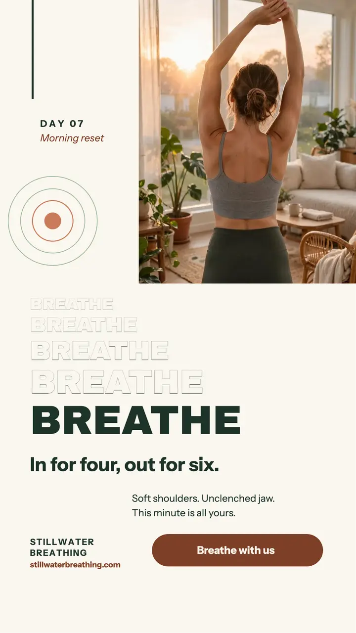 Breathe echo affirmation story template