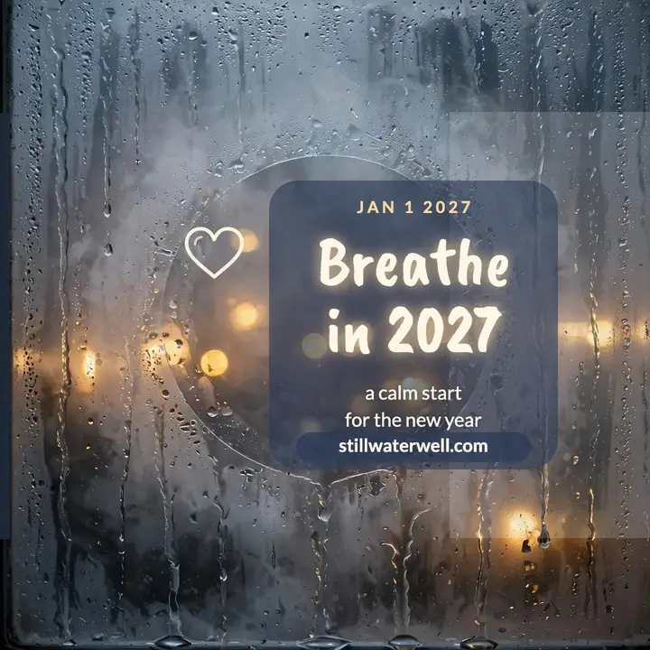 Breathe In 2027 fogged window post template