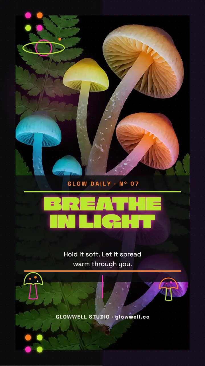 Breathe In Light blacklight story template