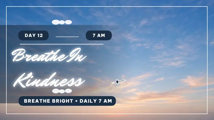 Breathe In Kindness skywriting thumbnail template