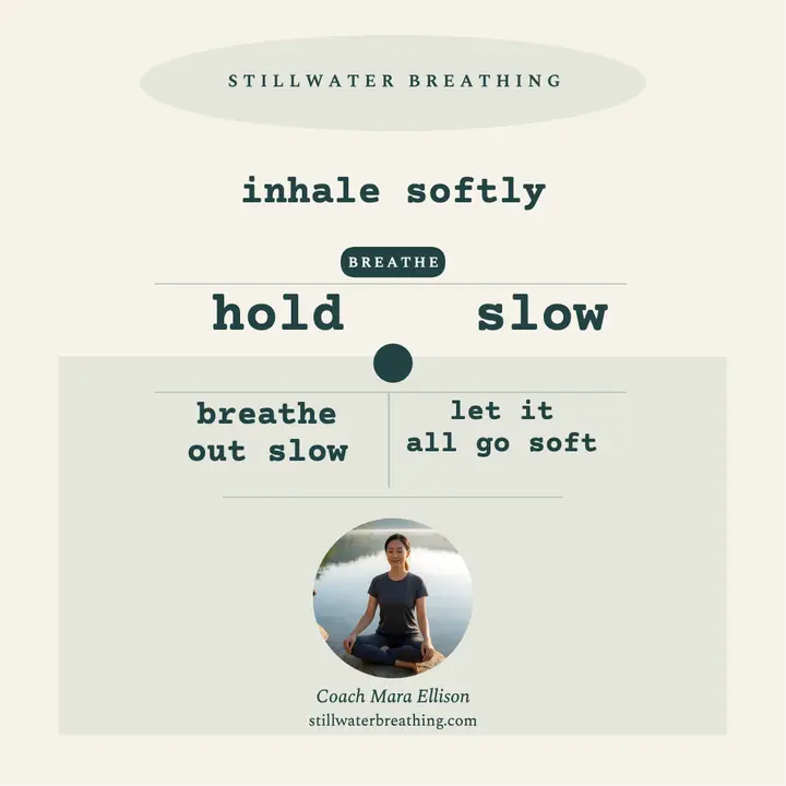 Stillwater breathing wave affirmation template