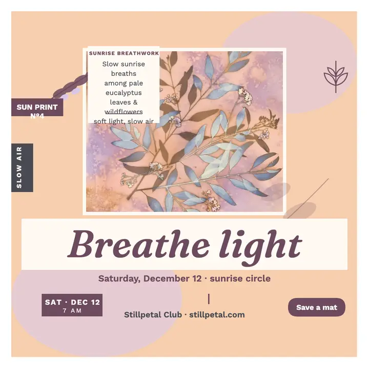 Stillpetal sunrise breathwork post template