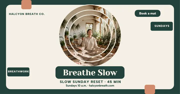 Slow Sunday Reset breathwork rings post template