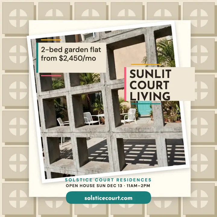 Solstice Court courtyard home post template