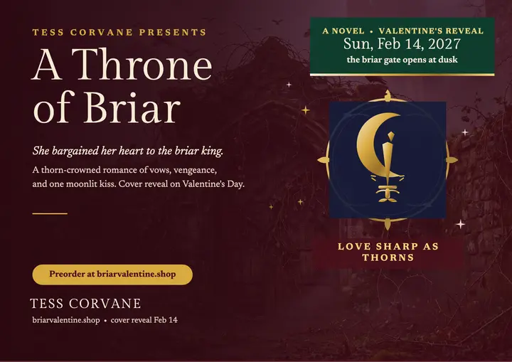 Throne of Briar Valentine's romantasy poster template