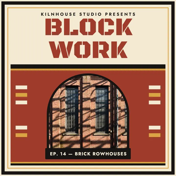Blockwork brick architecture podcast: architecture podcast cover template
