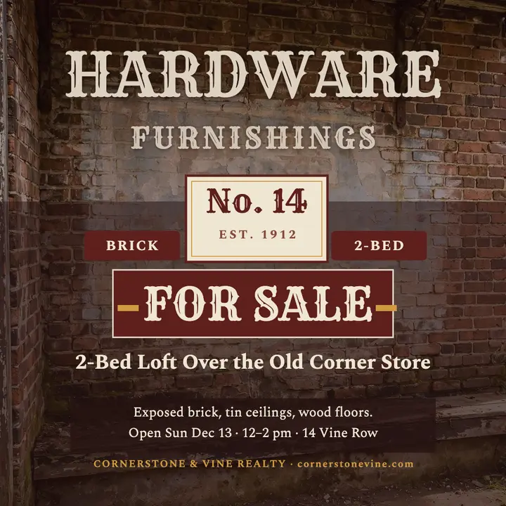 Brick ghost sign loft listing template