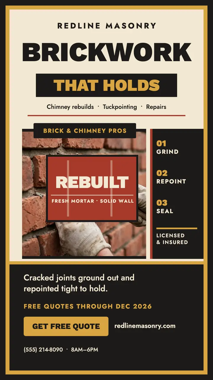 Redline Masonry brick repair story template