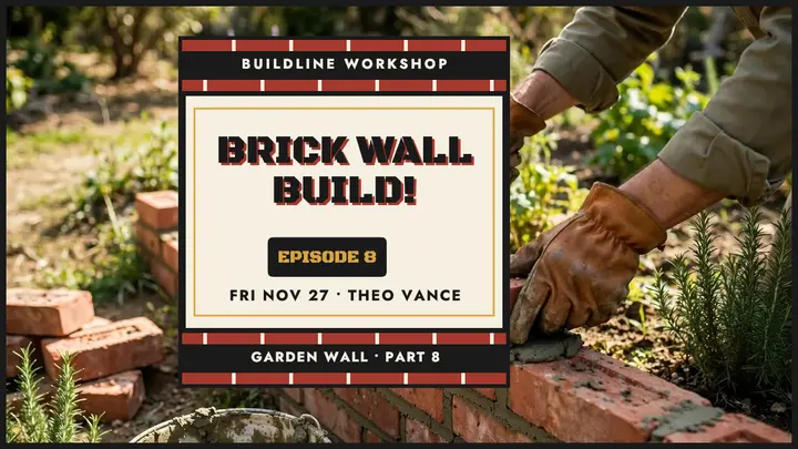 Buildline brick wall build thumbnail template