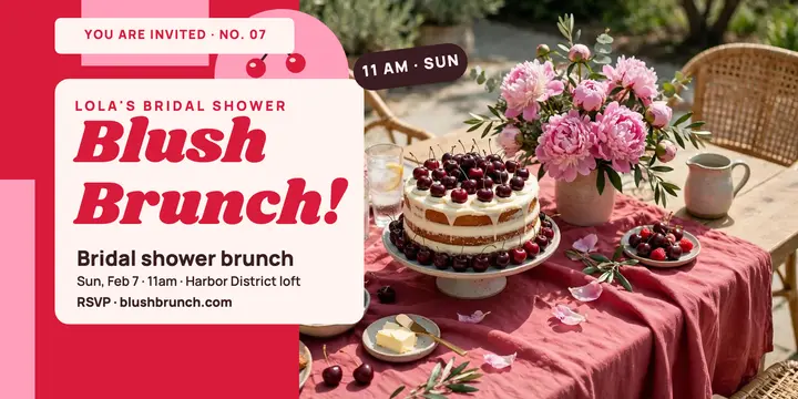 Lola's Blush Brunch shower post template