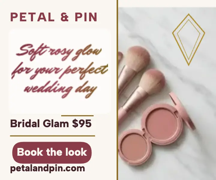 Petal and Pin bridal glam ad template