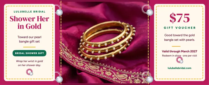 Lulubelle Bridal shower gift voucher: gift voucher template