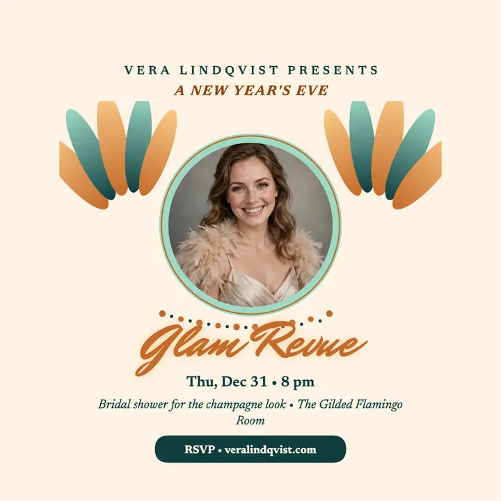 Vera Lindqvist bridal revue plume post template
