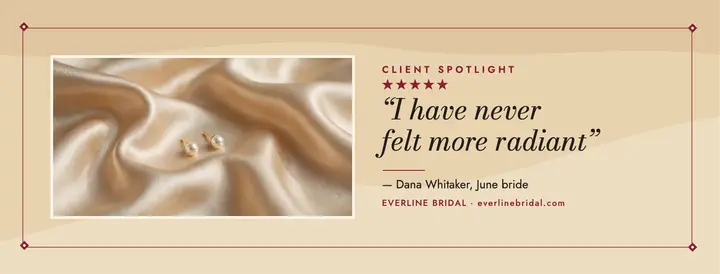 Everline bridal satin review cover template