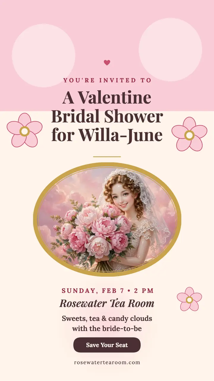Willa-June bridal shower dreamscape story template