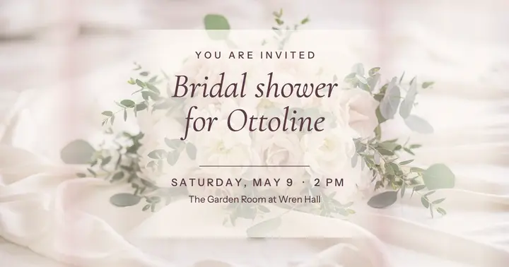 Ottoline bridal shower veil post template