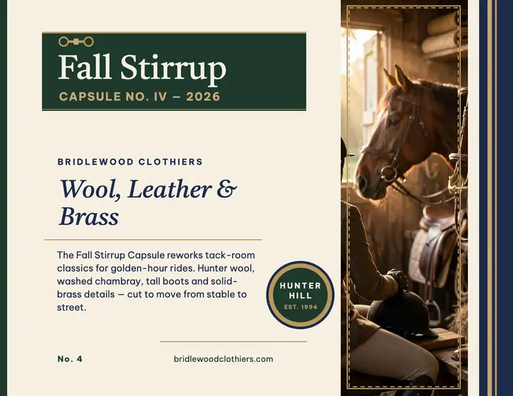 Bridlewood fall capsule flyer: fall fashion flyer template