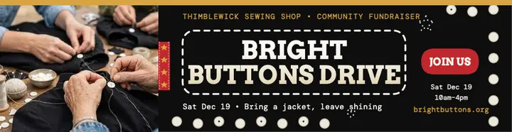 Bright Buttons Drive fundraiser billboard template