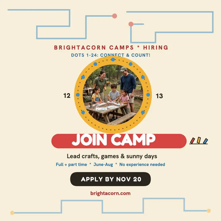 Brightacorn counselor hiring activity post template