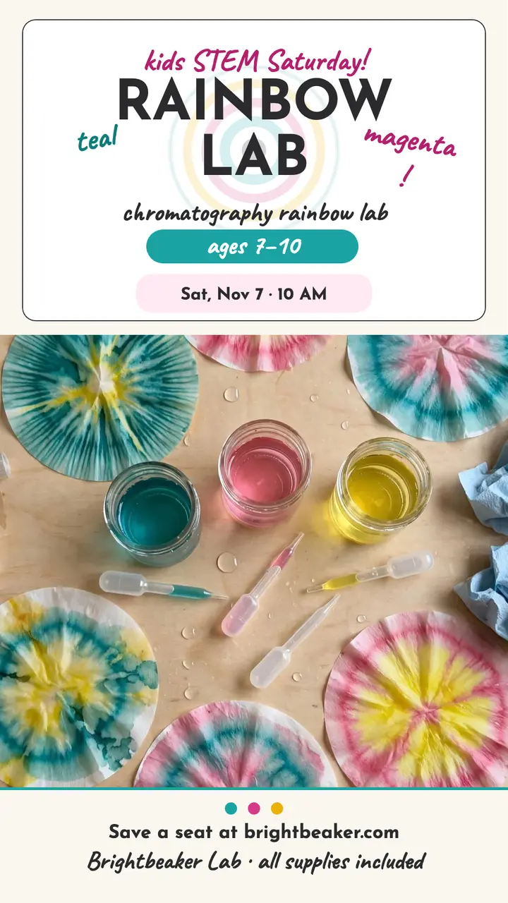 Brightbeaker rainbow chromatography lab story template