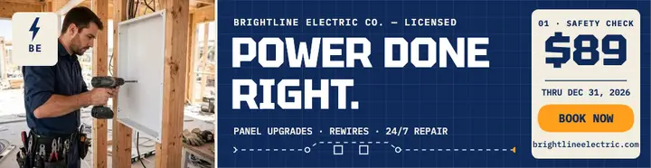 Brightline Electric safety check billboard template