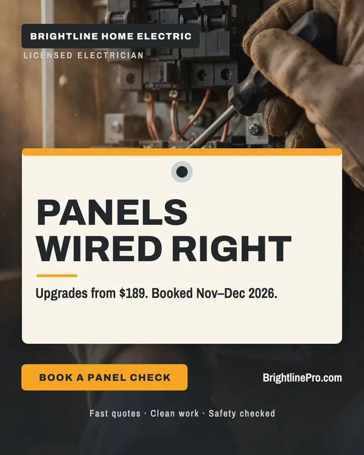 Brightline panel work promo post template