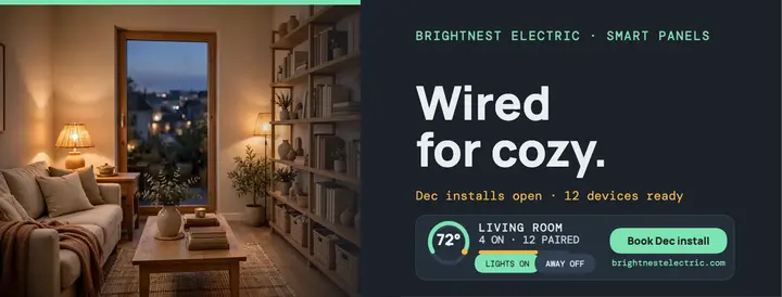Brightnest smart panel cover template