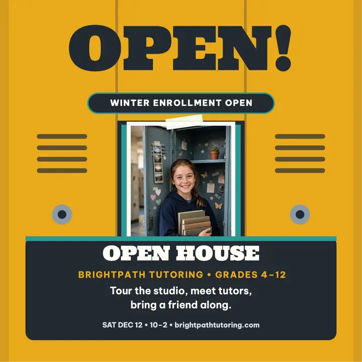 Brightpath Tutoring open house locker post template