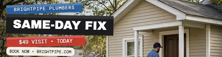 Brightpipe same-day fix billboard: plumber billboard ad template