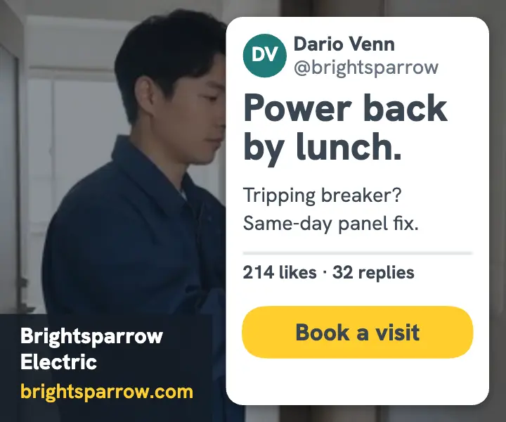 Brightsparrow Electric post ad template