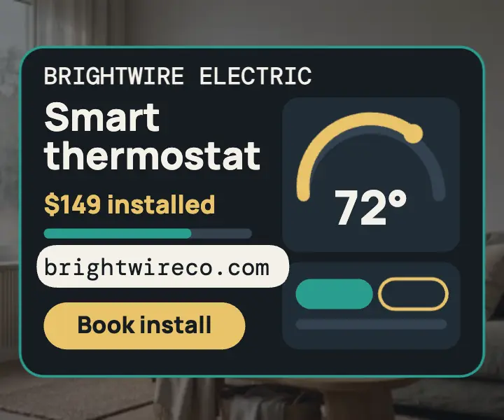 Brightwire thermostat install ad template