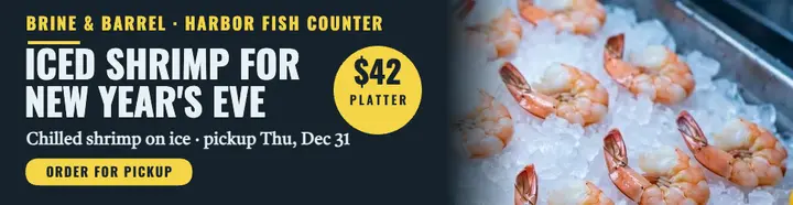 Brine and Barrel New Year raw bar billboard template