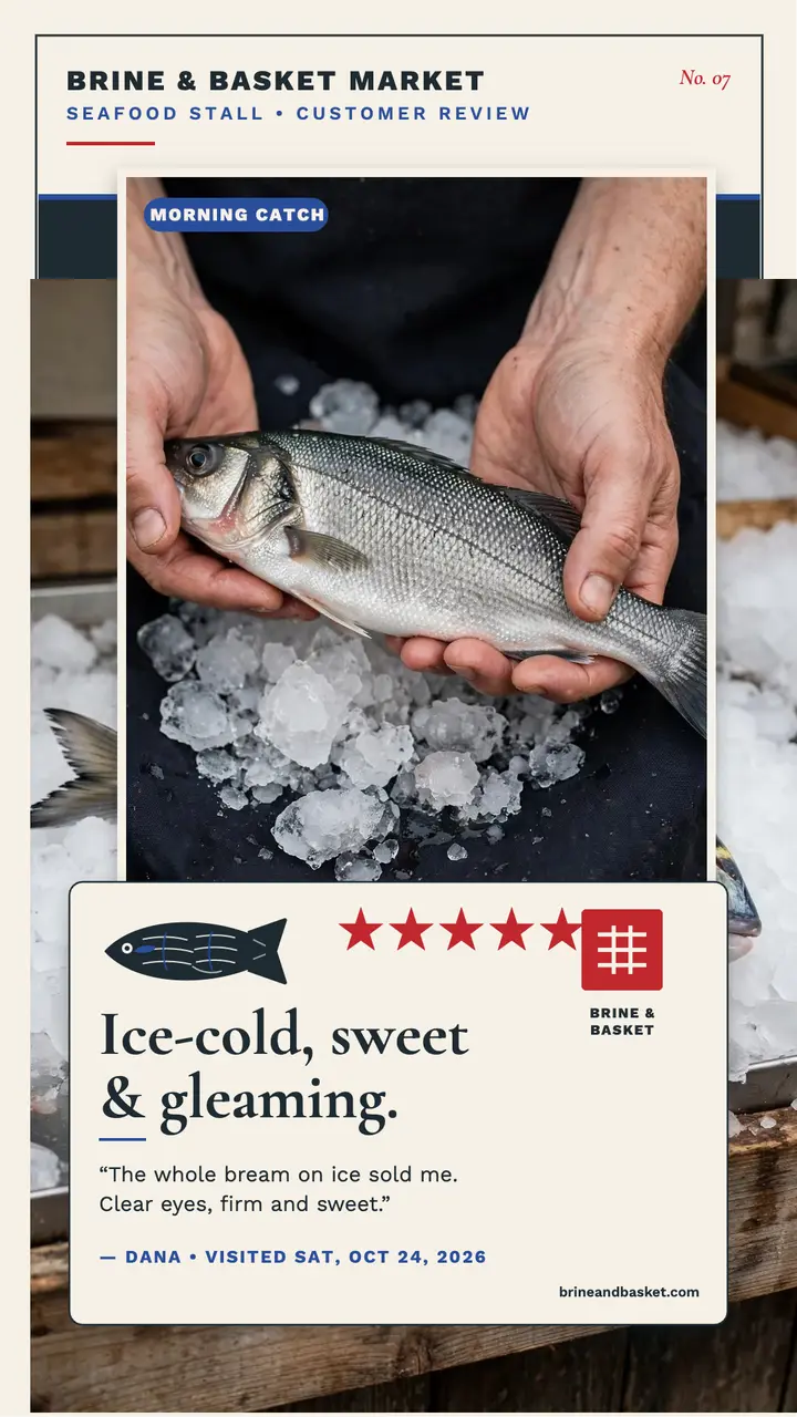 Brine and Basket fish review story template