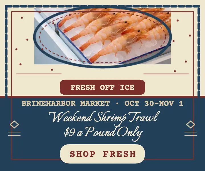 Brineharbor shrimp weekend sale ad template