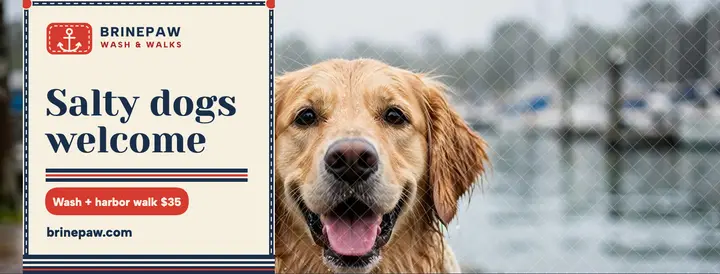 Brinepaw dock dog wash cover template