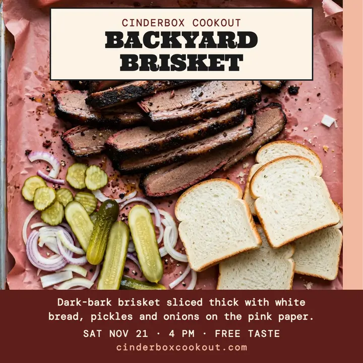 Cinderbox backyard brisket day post template