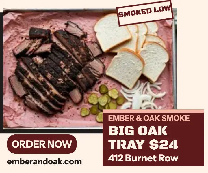 Ember and Oak Big Oak Tray barbecue ad template