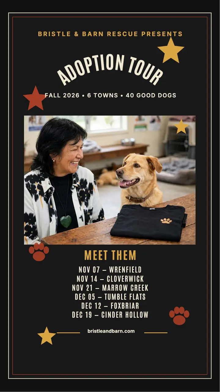 Bristle and Barn fall adoption tour story template
