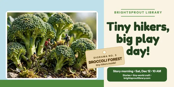 Broccoli forest play day post template