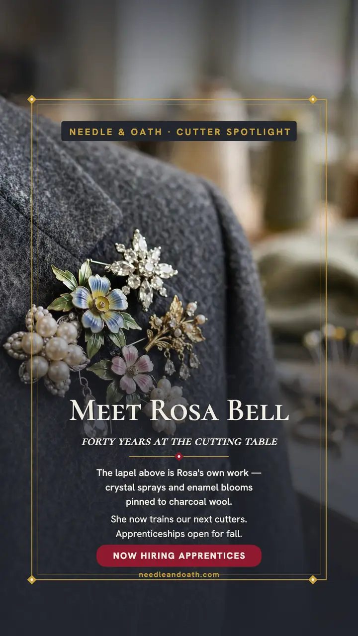 Rosa Bell tailor spotlight hiring story: tailor spotlight story template