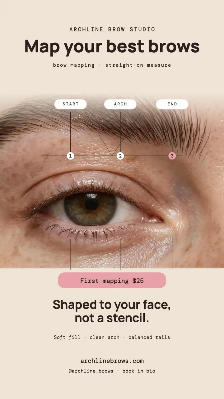 Archline brow mapping story template
