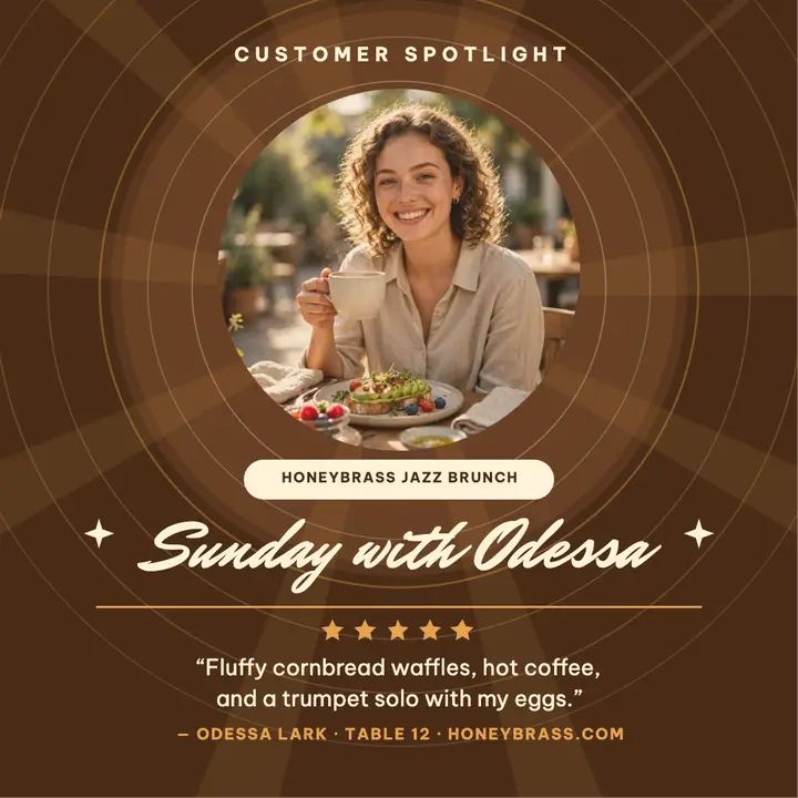 Honeybrass jazz brunch spotlight template