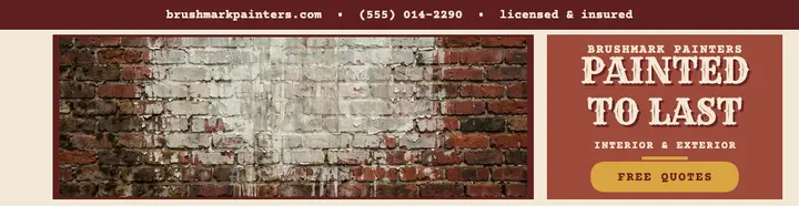 Brushmark Painters ghost sign billboard template
