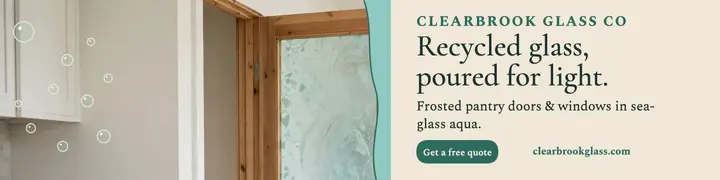 Clearbrook recycled glass door banner template