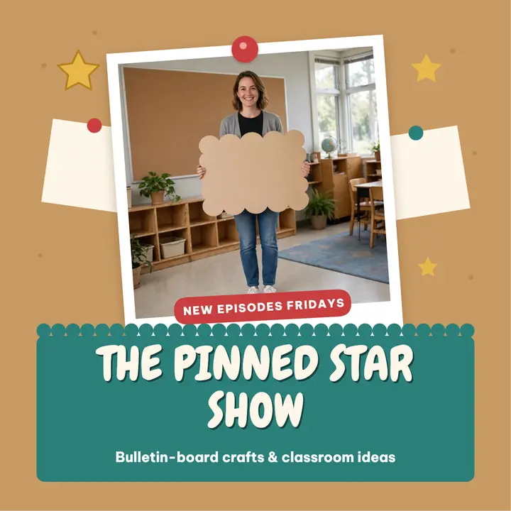 The Pinned Star Show teacher podcast template