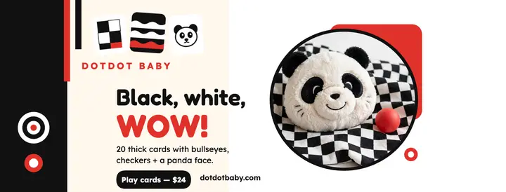 Dotdot Baby contrast cards cover template