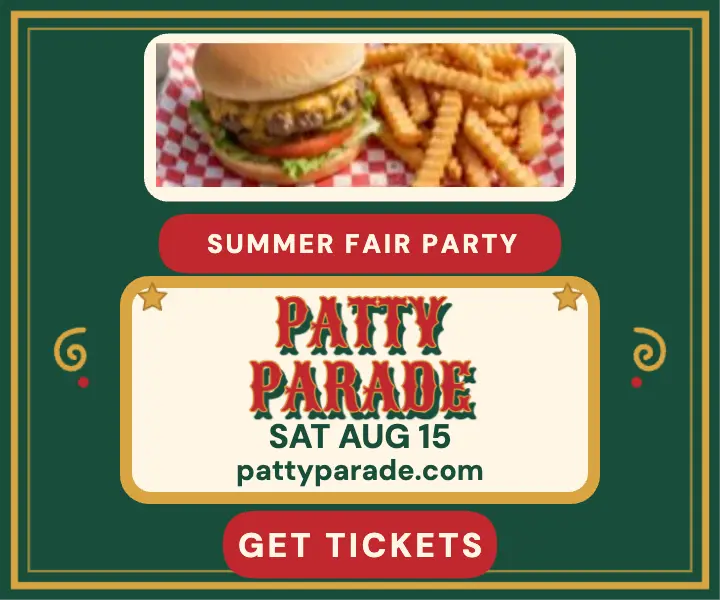 Patty Parade summer fair party ad template