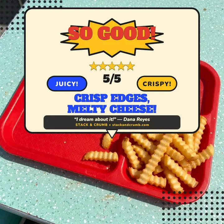 Stack and Crumb burger review post template